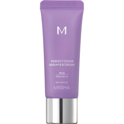 MISSHA крем тональный bb с антивозрастной сывороткой д/сияния кожи perfect cover serum т.25
